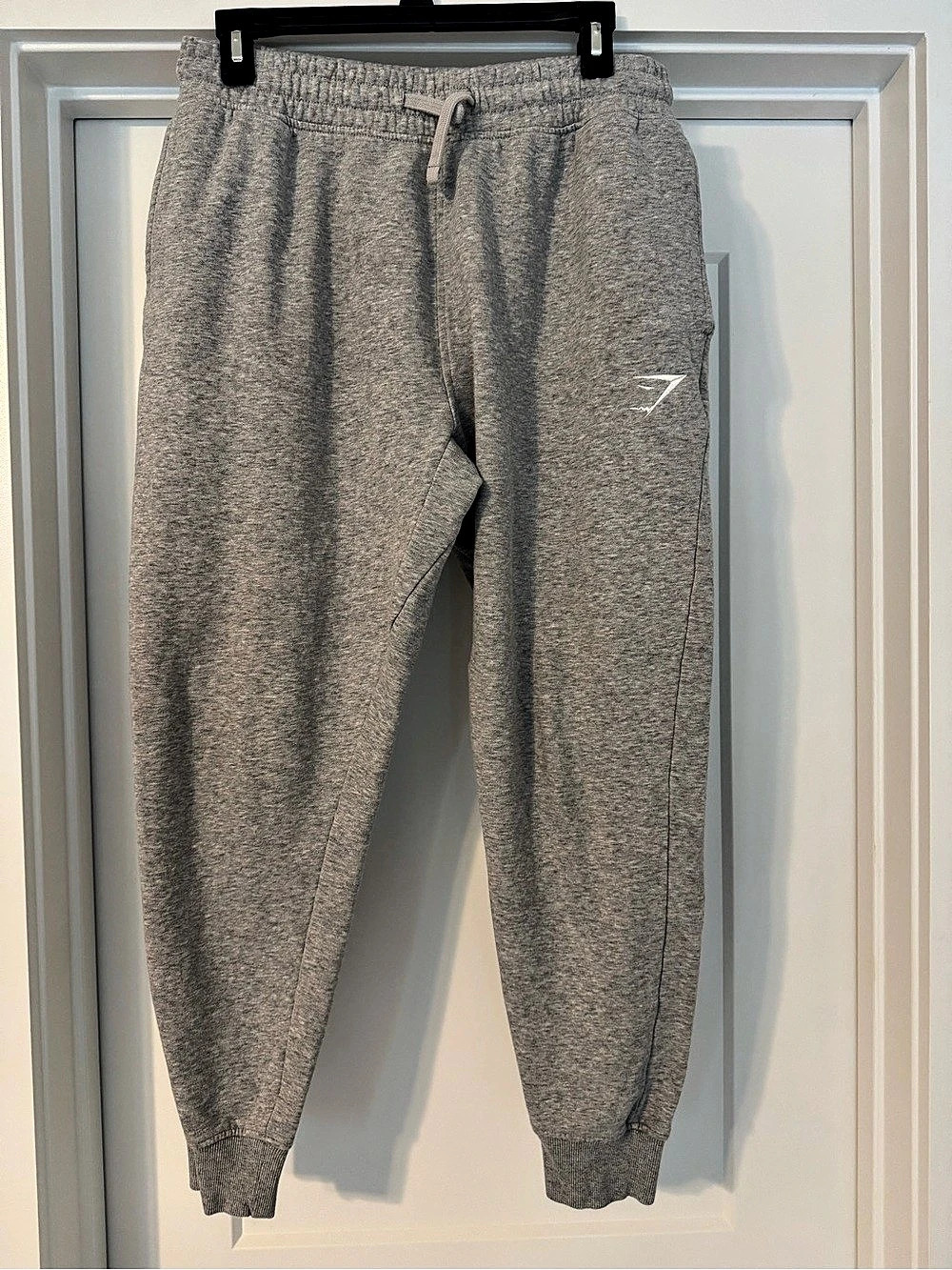 Gymshark Crest Joggers Gray Sweatpants (M)